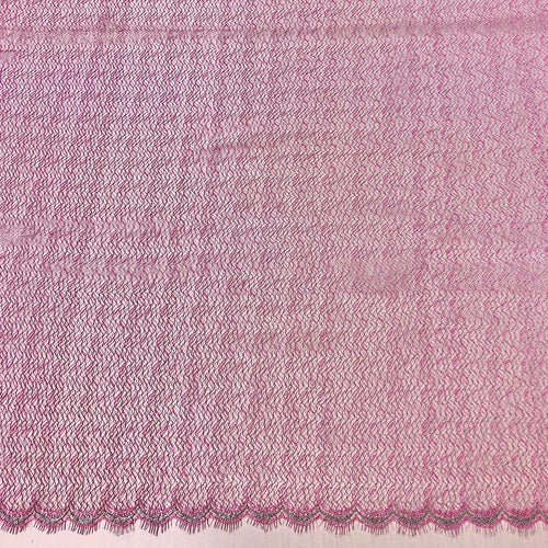 Pink métallique French lace-5m