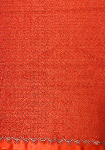 Orange métallique French lace - 5m